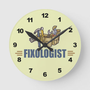 Reloj Redondo Mediano Funny Handyman