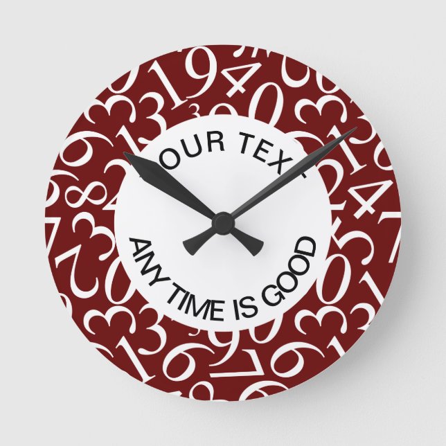 Reloj Redondo Mediano Funny Office Wall Clocks Tiempo de trabajo Humor (Anverso)