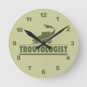 Reloj Redondo Mediano Funny Trout Fishing