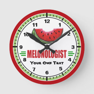 Reloj Redondo Mediano Funny Watermelon Lover's