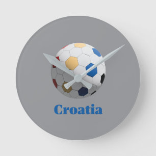 Reloj Redondo Mediano Fútbol Croacia