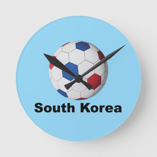 Reloj Redondo Mediano Fútbol de Corea del Sur (Anverso)