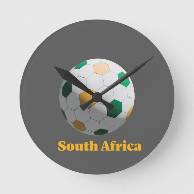 Reloj Redondo Mediano Fútbol de Sudáfrica (Anverso)