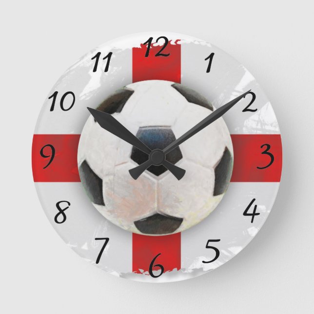 Reloj Redondo Mediano Fútbol inglés (Anverso)