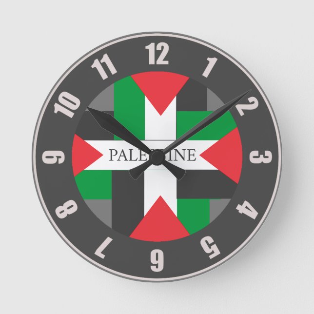 Reloj Redondo Mediano Futbolista palestino ⚽ (Anverso)