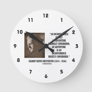 Reloj Redondo Mediano G.K. Aventura por inconvenientes de Chesterton