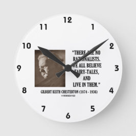 Reloj Redondo Mediano G.K. Chesterton No Todos Los Racionalistas Creen C