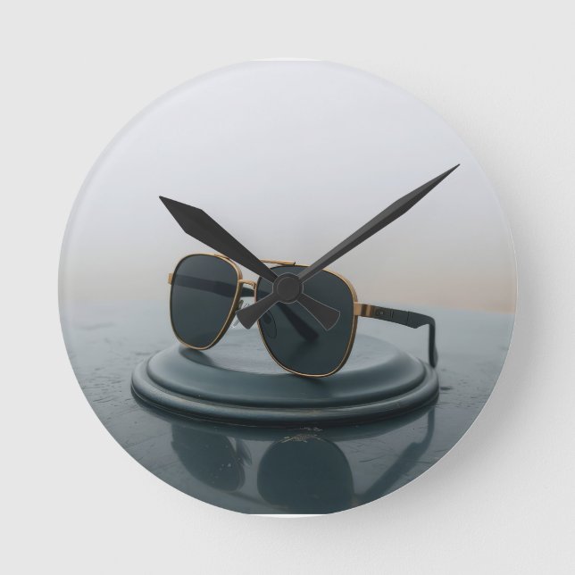 Reloj Redondo Mediano Gafas de sol increíbles (Anverso)