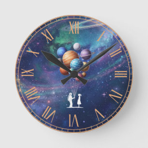 Reloj Redondo Mediano Galaxia