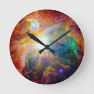 Reloj Redondo Mediano Galaxia arco iris de Nebula Orion