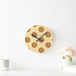 Reloj Redondo Mediano Galleta de chips de chocolate