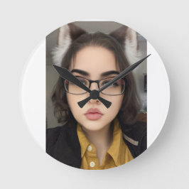 Reloj Redondo Mediano Galletas de Lobo Neko