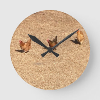 Reloj Redondo Mediano Gallinas