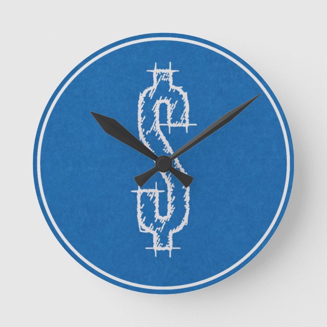 Reloj Redondo Mediano Ganar dinero (Anverso)