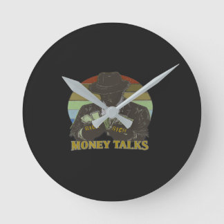 Reloj Redondo Mediano Gangster counting cash