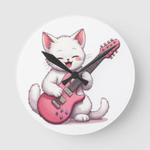 Gatito tocando la guitarra