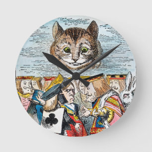 Reloj Redondo Mediano Gato de Cheshire, 1865