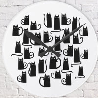 Gato negro divertido