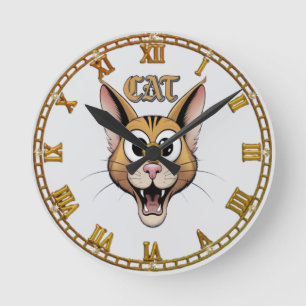 Reloj Redondo Mediano Gatos mágicos