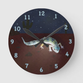 Reloj Redondo Mediano Gecko arcoiris