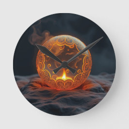 Reloj Redondo Mediano Geheimnisvolle Dracheneier – Ursprung des Feuers