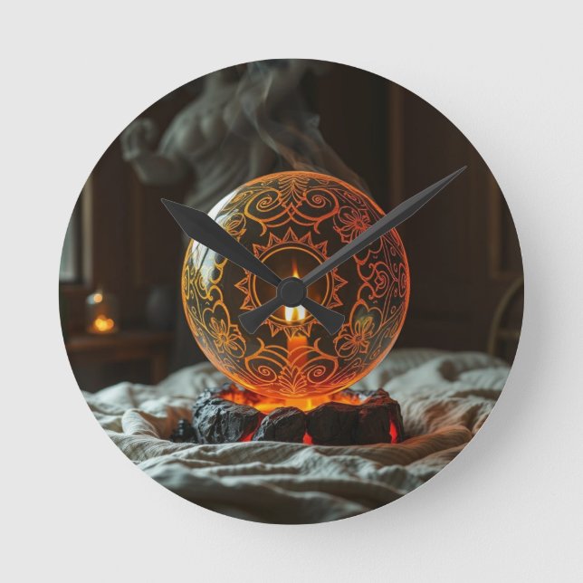 Reloj Redondo Mediano Geheimnisvolle Dracheneier – Ursprung des Feuers (Anverso)