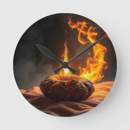 Reloj Redondo Mediano Geheimnisvolle Dracheneier – Ursprung des Feuers