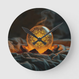 Reloj Redondo Mediano Geheimnisvolle Dracheneier – Ursprung des Feuers