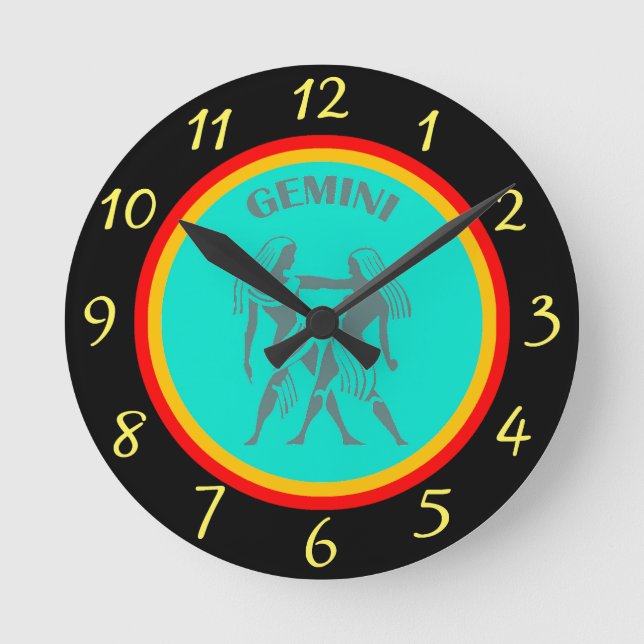 Reloj Redondo Mediano Gemini Wall Clock (Anverso)
