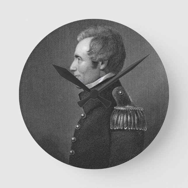 Reloj Redondo Mediano General de División Edmund Pendleton Gaines (1777- (Anverso)
