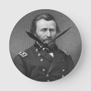 Reloj Redondo Mediano General Ulysses Simpson Grant, engraved after a da