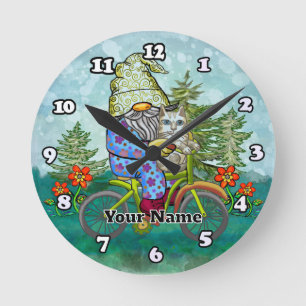 Reloj Redondo Mediano Genoma de bicicleta