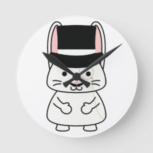Reloj Redondo Mediano Gentleman Rabbit