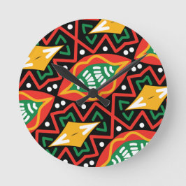 Reloj Redondo Mediano Geografía del mes de la historia negra