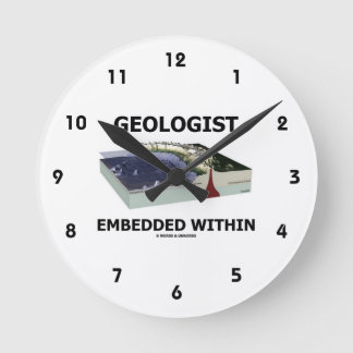 Reloj Redondo Mediano Geólogo integrado en (zona de subducción)
