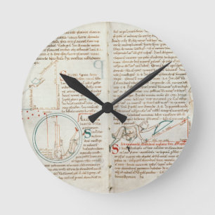 Reloj Redondo Mediano Geometría f.32 y 33 del ms 235, de un 'd'Astron
