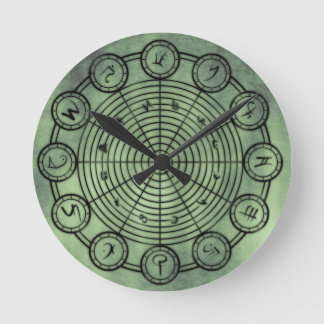 Reloj Redondo Mediano Geometría sagrada de los símbolos de Esotericism