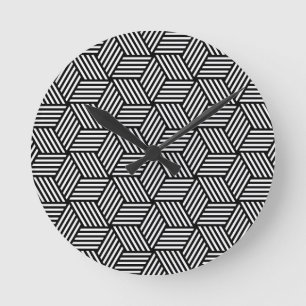 Reloj Redondo Mediano Geometric pattern art design
