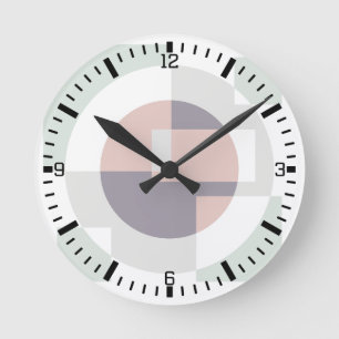 Reloj Redondo Mediano Geométrico minimalista