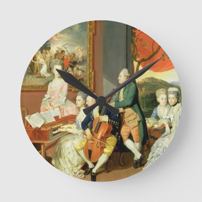 Reloj Redondo Mediano George, 3.ª Cobre Earl, con la Familia de Charle (Anverso)