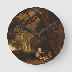 Reloj Redondo Mediano George Stubbs el un descanso después de tirar