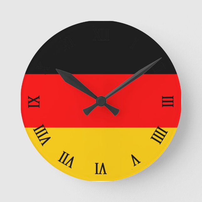 Reloj Redondo Mediano Germany flag (Anverso)