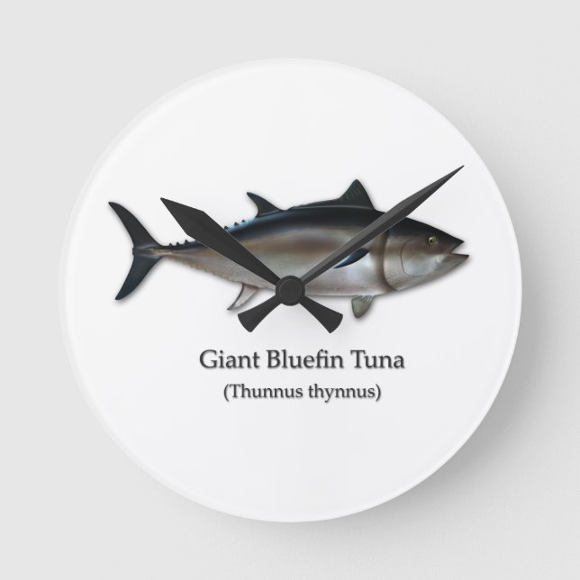 Reloj Redondo Mediano Giant Bluefin Tuna (Anverso)