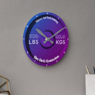 Reloj Redondo Mediano Gimnasio De Fitness Y Construcción De Cuerpo 100LB