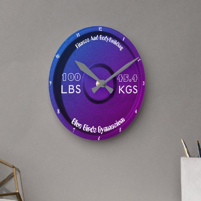 Reloj Redondo Mediano Gimnasio De Fitness Y Construcción De Cuerpo 100LB (Subido por el creador)