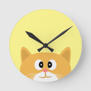 Reloj Redondo Mediano Ginger Cat