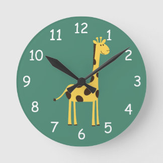 Reloj Redondo Mediano Giraffe Clock