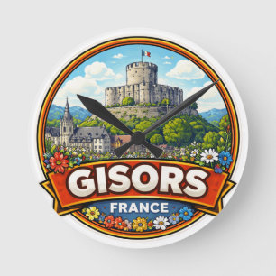 Reloj Redondo Mediano Gisors Francia 