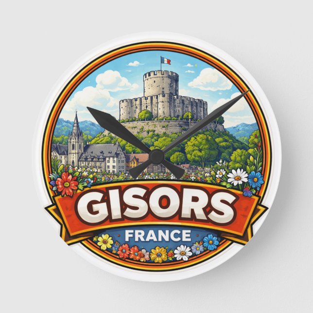 Reloj Redondo Mediano Gisors Francia  (Anverso)