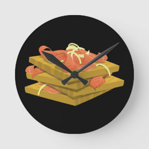 Reloj Redondo Mediano Glitch Food lotsa lox